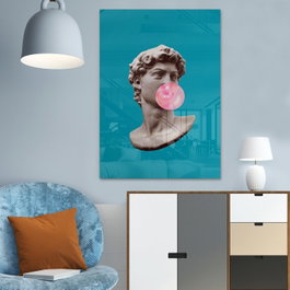 Wallity Cuadro Decorativo de Cristal Templado Multicolor 50 x 70 cm